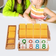 Toysmith Montessori Math Beads Materials Math Toy Decimal System Teaching Aids Math Manipulatives fo