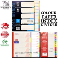 PAPER INDEX DIVIDER 5 COLOUR / PAPER INDEX DIVIDER 10 COLOUR (READY STOCK / 100% ORIGINAL)