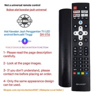 SHARP SH-V16 android LED TV Replacement Remote Control With Voice Function Suitable 4T-C55GN7000X / 