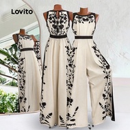 Lovito Boho Jumpsuit Spring/summer Jumpsuit for Women LK5LD204