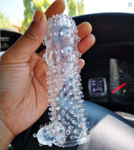 Kondom Berduri Reusable Condom Sleeve Extender Clear Silicone Kondom Duri Increase Size Condom Lambat Pancut, Kondom Berduri Dan Sex Toys For Men