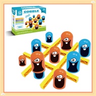 Tic-Tac-Toe Gobble Game for Kids Party Brain Board Big Eat Games Parent-child Interactive Toys