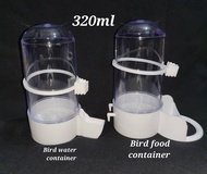 15cm.AUTOMATIC WATER AND FOOD FEEDER FOR LOVE BIRDS AFRICAN,PARAKEETS AND COCKTAIL