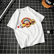Anpanman Short-Sleeved t-Shirt Kids Adult Anime Clothes For Men And Women All-Match Students Half Sl