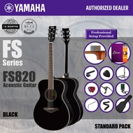Yamaha FS820 BL FS Series Concert Size Solid Top Acoustic Guitar 40" - Black