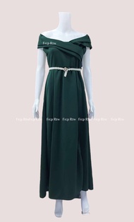 FRONT SLIT FRCP Ladies Gown Wedding Bridal Ninang Sponsor Debut Women’s Maxi Long Dress Formal  /bri