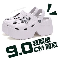Can Increase Height 9cm Student Baotou Thick-Soled Beach Shoes Sandals Slippers Outer Wear Seaside e