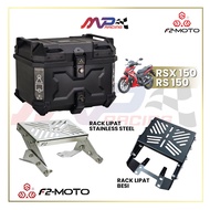 F2 Moto RS150 / RSX150 RACK LIPAT + F2-Moto TOP BOX SET