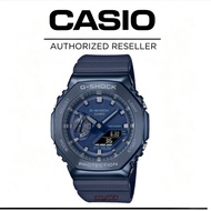 【2‑Year Warranty】100% Original G‑Shock GM2100 GA‑2100 Men Quartz Sport Watch, Blue Resin Strap Japan