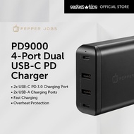 [PEPPER JOBS] 4-port Dual USB-C PD Charger incorporates two USB-C PD 3.0 charging [PD9000]