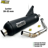 Standard Racingknalpot LUSTER Sarbor Vario Mio Scoopy Aerox NmaxBEAT 28mm to 32mm Pipe BabyRoxx Raci