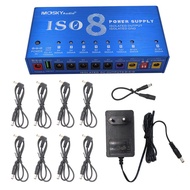 MOSKYAUDIO Guitar Pedal ISO 8 Power Supply 8-way Independent Isolated Output/GND for Guitar Effect P
