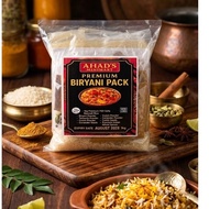 ASMH Complete Biryani Kit - 1121 Premium Basmati Rice with Biryani Masala Spices Set 1kg 500g Halal