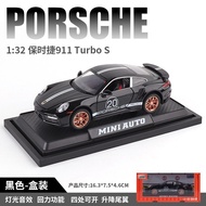 Toys Car 1:32 Porsche 911 Turbo S Limited Edition Edition Diecast Alloy Model Pull Back Car Gift Kid