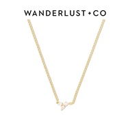 Wanderlust + Co Starburst 14K Gold Vermeil Curb Chain Necklace 14K Gold Plated Hypoallergenic Shower