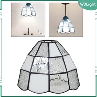 WDLight Glass Lamp Shade Ceiling Shade Easy to Install for E26/E27 Socket Loop Chandelier Cover for 