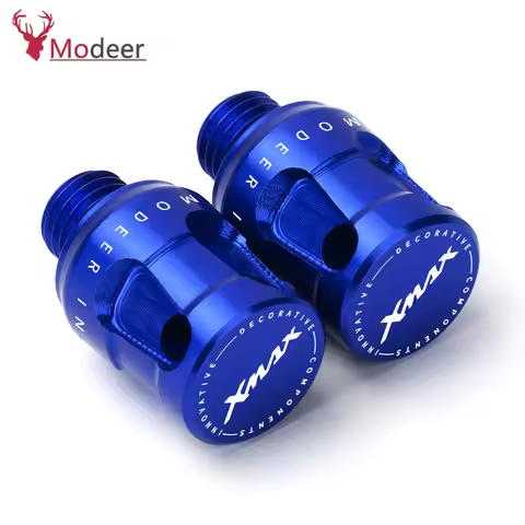 Motorcycle CNC M10 x 1.25 Rear view Mirror Hole Plugs Screws For YAMAHA NMAX 125 155 XMAX 300 XSR 90