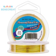 1roll Round Craft Copper Wire Golden 0.6mm 22 Gauge