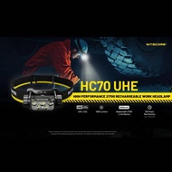 NITECORE HC70 UHE 1600Lumens USB-C Rechrgeable HeadLight