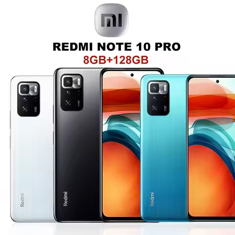 Original 5G Smartphone Xiaomi Redmi Note 10 Pro Global ROM Dimensity 1100 Octa Core 8GB+128GB 5000mA