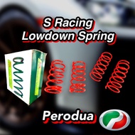 S RACING Lowered Perodua Sport Coil Spring myvi18/myvi/bezza/axia/kenari/kelisa/kancil/viva
