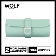 WOLF X LIBERTY รุ่น Julia Interior Print Triple Watch Roll (Sage Green)