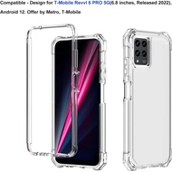 Ailiber Case for T-Mobile Revvl 6X Pro 5G/TMobile Revvl 6 5G Pro Phone Case, with Screen Protector, 
