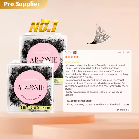 ABONNIE Loose Premade Volume Fans for Eyelash Extension Promade Fans Prefect Bouquet Eyelashes 6D-20