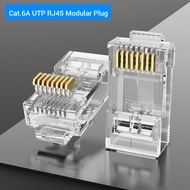 【COD】Vention Cat7 RJ45 Connector Cat7 Cat6A Cat6 Cat5e STP 8P8C FTP UTP Modular Ethernet Cable Head 