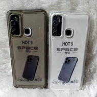 Softcase Clear Silicone Original Space INFINIX HOT 9/9 PLAY Clear TPU Clear Black Space Good flexibl