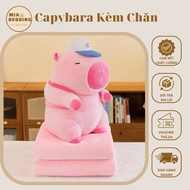 Cabybara Pink Beige Teddy Bear Bedding Set 2 in 1 Multifunctional, Convenient as a Cute, Meaningful 