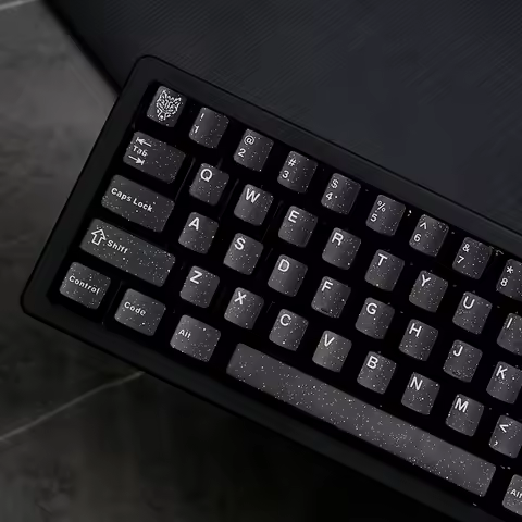 WOB Keycaps ABS Double shot keycaps cherry keycaps Split Alice Ansi Layout Black Flash Key Caps For