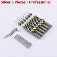 Stainless Steel Headless Guitar Bridge Single Fret Fanned Guitar Bridge 1 Set 6 String 7 String 8 St