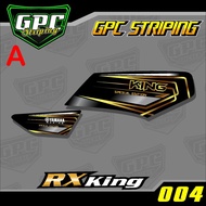 Striping Rx King - Stiker Variasi List Motor Rx King Merah Putih Biru