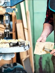 木頭孔塞切割器套裝 - 高碳鋼切割工具，適用於木工孔鋸切割（1/4 3/8 1/2 5/8）。具切割刀片的高碳鋼木工孔鋸套裝，適用於鑽孔木材，原木，榫頭。