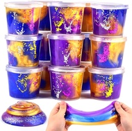 36 Pack Mermaid Slime Kit Soft & Non-Sticky Galaxy Slime Pack Party Favors Stress Relief Toys for Ki