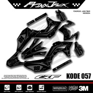 DECAL CRF 150 BLACK CODE 057 STICKER CRF 150 SUPERMOTO ENDURO/