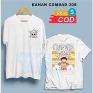 LUFFY GEAR 5 JOY BOY ONE PIECE TSHIRT ANIME ONE PIECE GEAR 5 LOGO PIRATE FRONT LUFFY BACK
