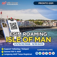 eSIM Isle Of Man 3/5/10/20 GB Data | 15 - 30 Hari | eSIM Roaming | eSIM Travel