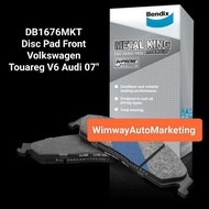 DB1676MKT AUDI Q7, VOLKSWAGEN TOUAREG V6 V8 FRONT DISC PAD [ BENDIX METAL KING ]