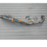 Knalpot Dos Muffler jupiter z 200cc Stainless original racing jogja