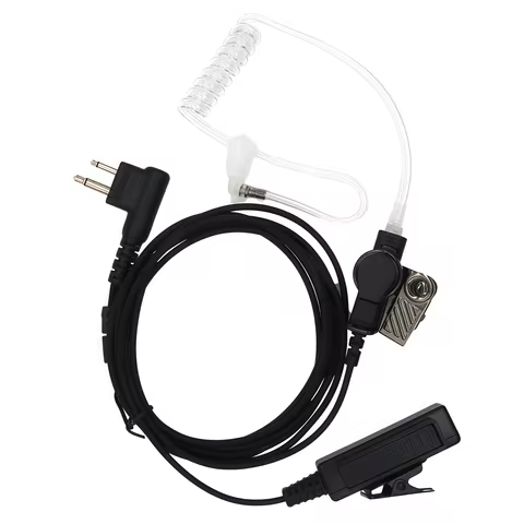 Acoustic Tube Earpiece Headset Mic for MOTOROLA Walkie Talkie DP1400 EP450 GP88S CP88 Series GP300 G