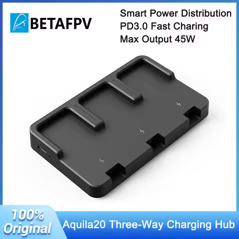 BETAFPV Aquila20 3-way charging hub BT3.0 45W Output PD 3.0 fast charging for AQ20 batteries Three‑W
