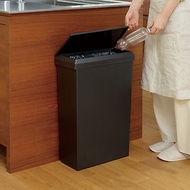 日本RISU SOLOW日本製寬型分類垃圾桶(附輪)-40L-多色可選
