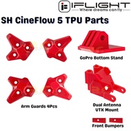 iFlight Cineflow 5 O4 TPU Replacement Parts Arm Guards Dual Antenna VTX Mount GoPro Bottom Stand LED