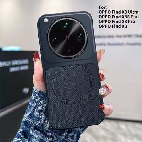 For OPPO Find X8 Ultra X8 Pro Case New Lychee Pattern Magnetic Ultra-Thin Anti-drop Cover For Find X