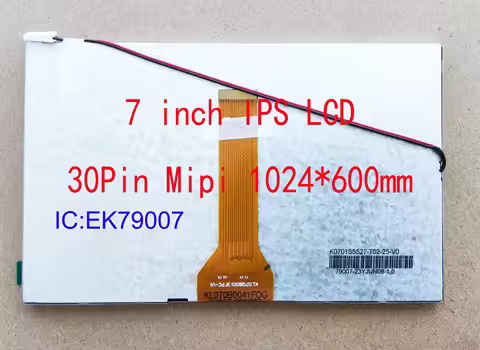 7 Inch 30Pin LCD KL0706S5527-T10 KL0701S5527 K0708S5530 KL07B0013FPC-V1 K0701S5527 IPS Screen 165*10