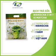 Bịch Trà Sữa Wangcha Vị Matcha pha trà sữa tiện lợi - Bột Hòa Tan Trà Sữa Matcha 6 gói và Thạch 3Q n
