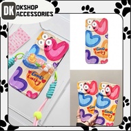 I.P Heart Printed Case with Clip & Crossbody Strap – Super Cute Accessory DKSHOP