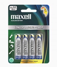 Maxell - 4粒裝 Maxell AA 鹼性 電池 大容量